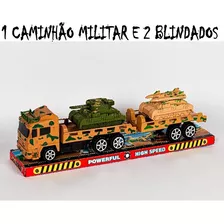 Caminhão Militar Tanque Blindado Guerra Camuflado Brinquedo