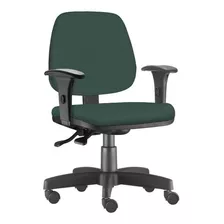 Cadeira Giratória Job Executiva Escritório Suede Verde Musgo Cor Verde-musgo Material Do Estofamento Crepe