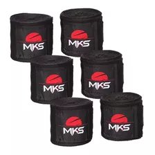 Kit Bandagem 2,55m Mks Combat Com 3 Pares Preto