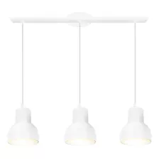 Lampara Colgante Apto Techo Campana Moderna 3 Luces Led E27 Color Blanco