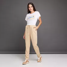 Jogger Mujer Ostu Blanco Viscosa 40070412-80216