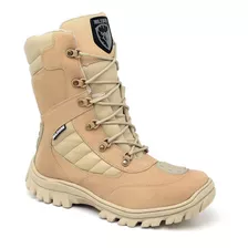 Coturno Masculino Tático Bota Militar Couro Americana Desert