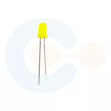Led Circular (5mm) - Amarelo Lote Com 50 Peças