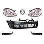 Kit Chevy C2 04 Al 08 Fascia Faros Emblema Y Guas De Fascia