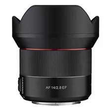 Lente Samyang 14 Mm F2.8 Af Para Camara Canon Ef, Negro