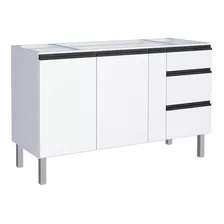 Gabinete De Aço Para Pia 150 Gaia 3g Flat Cozimax Branco 