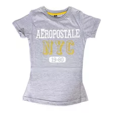 Remera Aeropostale Manga Corta Ny Girl Tee Outfit Mujer Aero