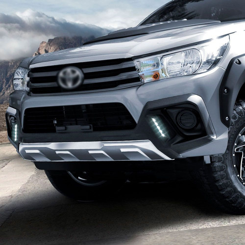 Bumper Delantero Con Led Airdesign Toyota Hilux 17-18 Sr Foto 4