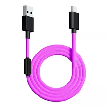 Cable Usb Tipo C Trenzado Vsg Aquila Morado Color Violeta