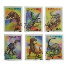 Selos Dinosauros Tanzania 1994! 6 Unidades