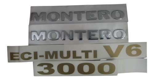 Emblemas Laterales Mitsubishi Montero 3000.  Foto 2
