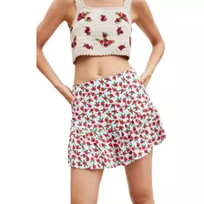 Shorts Mini Florcitas Talle Medio Importado