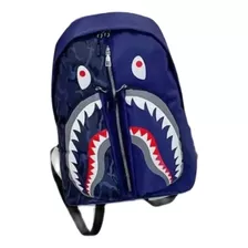 Mochila Estudiante Graffiti Shark Bape, Mochila Escolar