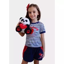 Conjunto Infantil Menina Strawberry Petit Cherie