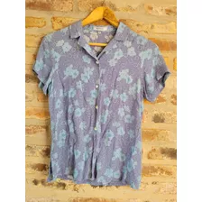 Camisa Vintage Portsaid Flores - Talle S