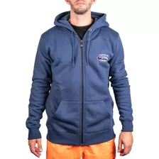 Campera Hombre Quiksilver Heritage Oval Canguro Capucha 