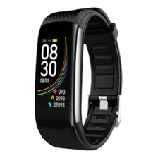 Smartband Deportiva / Smartwatch C6s Bluetooh Color De La Caja Negro Color De La Correa Negro