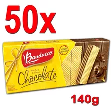 Biscoito Doce Atacado 50 Pacotes Wafer Chocolate Bauducco