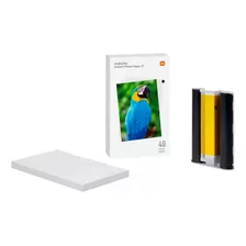 Refil E Folhas Impressora Mijia Xiaomi 40 Folhas