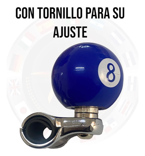 Perilla Para Volante Tipo Billar Bola 8  Foto 10