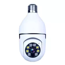 Câmera De Segurança Camera Espia Wifi Lampada Infravermelho Com Resolução Full Hd 1080p Visão Nocturna Incluída Branca