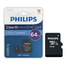 Tarjeta Micro Sdxc Class 10 - 64 Gb Philips