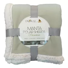 Manta Sherpa Polar Premium 127x152cms Color Blanco - Sc