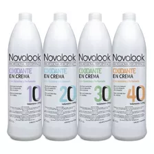  Agua De 10 20 30 40 Vol Combo X4 Novalook 1lt C/u Tono 4 Castaño