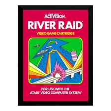 Quadro Decorativo Capa River Raid Atari 2600 A3 33 X 45 Cm 