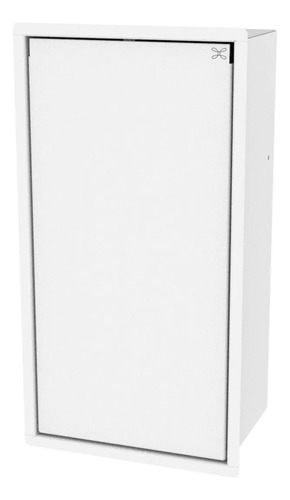 Lixeira Retangular Hz 5 L Para Parede Tampa Click Branco