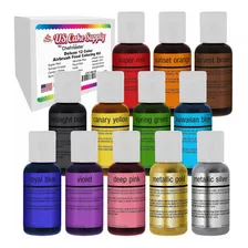 U.s. Cake Supply Airbrush Cake Color Set - The 12 Most Popu.