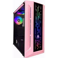 Gabinete De Pc Apevia Matrix-pk Mid Tower Rgb Rosa