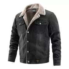 Chaqueta De Mezclilla Para Hombre Mantener Caliente Chaqueta