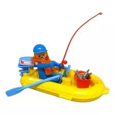 Boneco Playmobil Pescador 3574 - Geobra 1974 Antigo