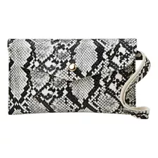 Bolso Clutch Monedero Billetera Piel De Serpiente Elegante