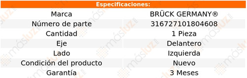 1- Horquilla Delantera Izq Gol L4 1.6l 09/20 Bruck Foto 2