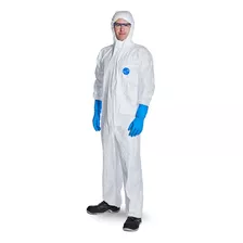 Traje De Protección Dupont Tyvek 500 Overol Con Gorro Blanco