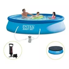 Kit Piscina Inflável Intex 9.792l Capa Bomba Filtro