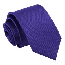 Corbata Morada Tono Liso | Textura Microcuadros Calidad