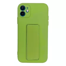 Capinha Capa Para iPhone 12 Suporte Alça Magnético Silicone