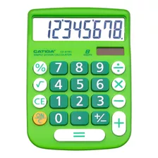Calculadora Catiga Basica De Escritorio Verde
