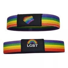 Set De 2 Pulsera Arcoíris Lgbt Orgullo Gay Brazalete Multico