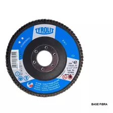 Disco Flap Tyrolit Plano Fibra 114 Mm Caja X 10 Un Grado 40