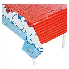 Plastic Up - Away Airplane Tablecover - 54 X 108
