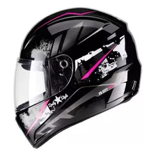 Capacete F9 Fly City Rosa Preto Feminino Urban Novo