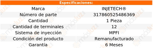 1- Inyector Combustible Hombre 6 Cil 4.3l 2000 Injetech Foto 3