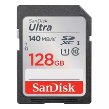 Cartão De Memória Sandisk 128gb Cartão Sd Ultra 140mbs C10
