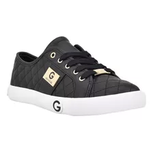 Tenis Guess Original Dama En Color Negro Con Logo Dorado