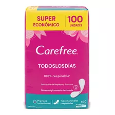 Protectores Diarios Carefree Los Días X100 Unidades