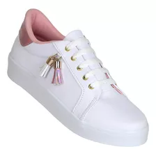 Tenis Moda Mujer Salvaje Tentación Blanco 00303403 Tacto Pie